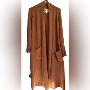 Magaschoni Women Open Long cardigan Duster, Sz: XS